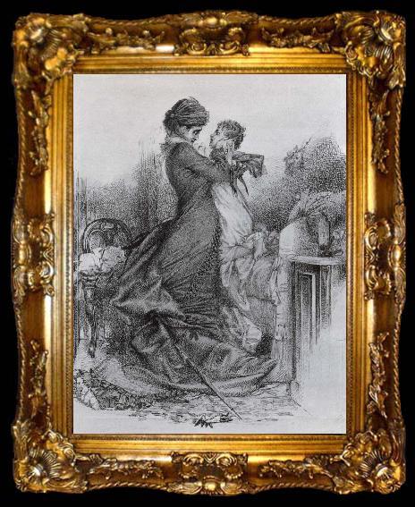 framed  Mikhail Vrubel Anna Karenina and Her Son, ta009-2